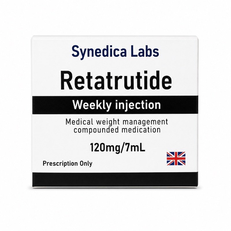 Retatrutida Synedica 120 mg | Pó para reconstituição | Acompanha diluente