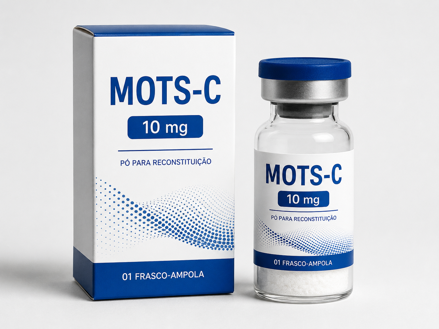 MOTS-C 10 mg | 01 Frasco-ampola | Pó para reconstituição + Diluente