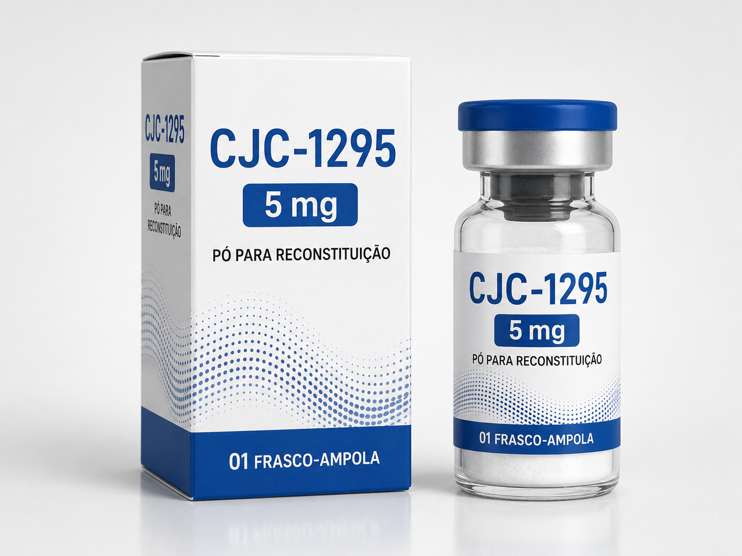 CJC-1295 5 mg | 01 Frasco-ampola | Pó para reconstituição + Diluente